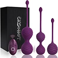 CKSOHOT Bolas Chinas Ejercicios Pelvicos- 3 en 1 Bolas Chinas Terapéuticas para Fortalecer el Musculo Pélvico- Bolas…